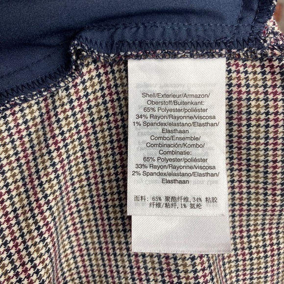 DKNY Womenʻs Gingham Wide Leg Capri Size 4 - Picture 8 of 8